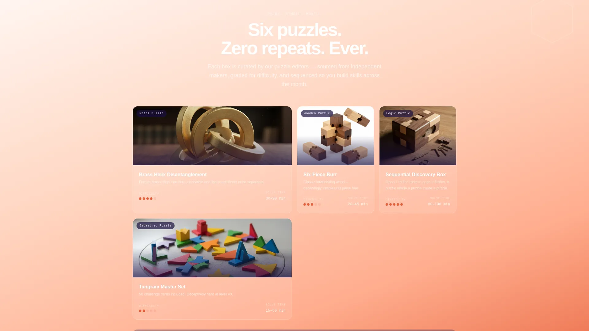 Subscription Box Landing Page Template