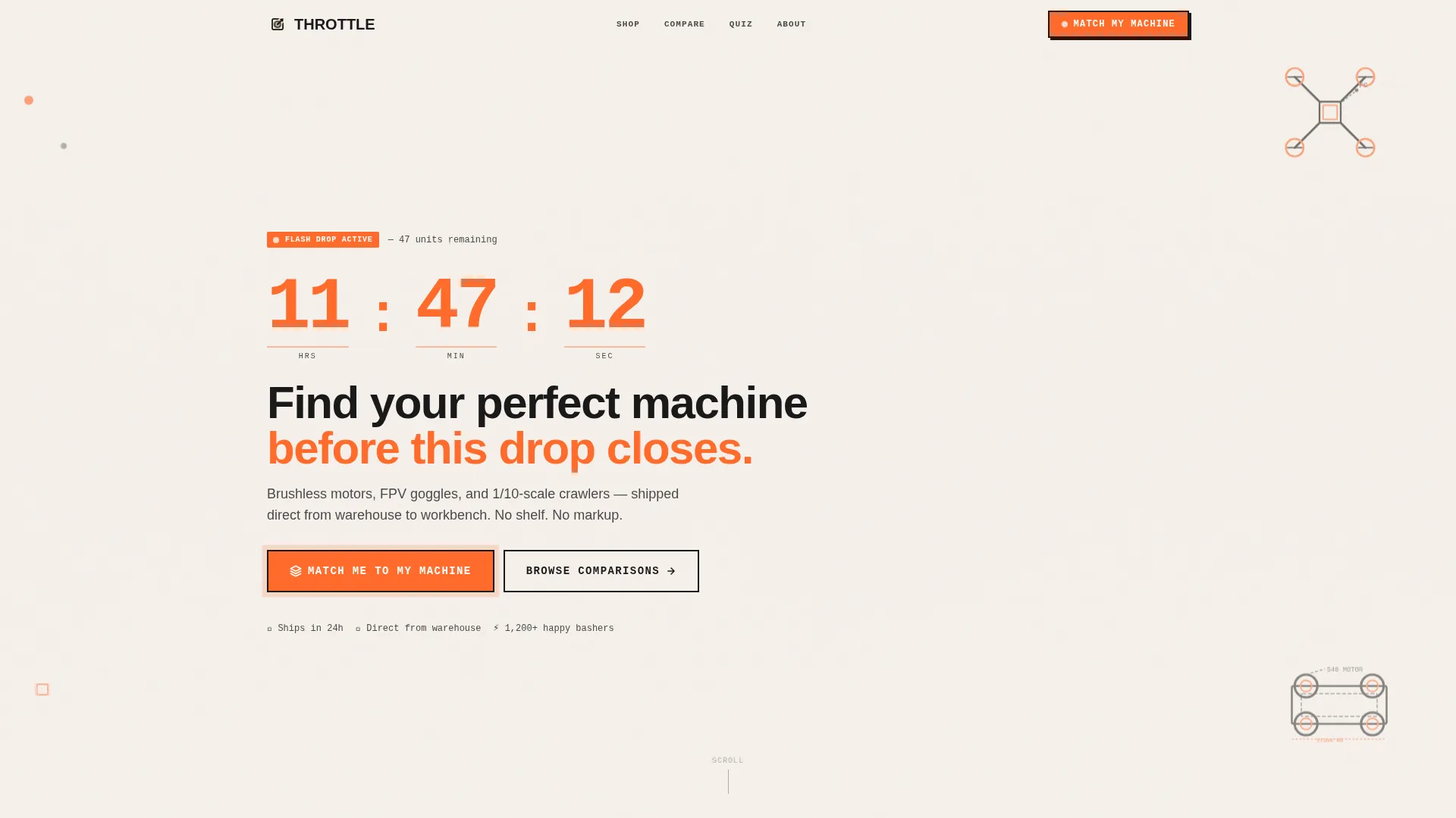 RC Cars & Drones Dropshipping Landing Page Template