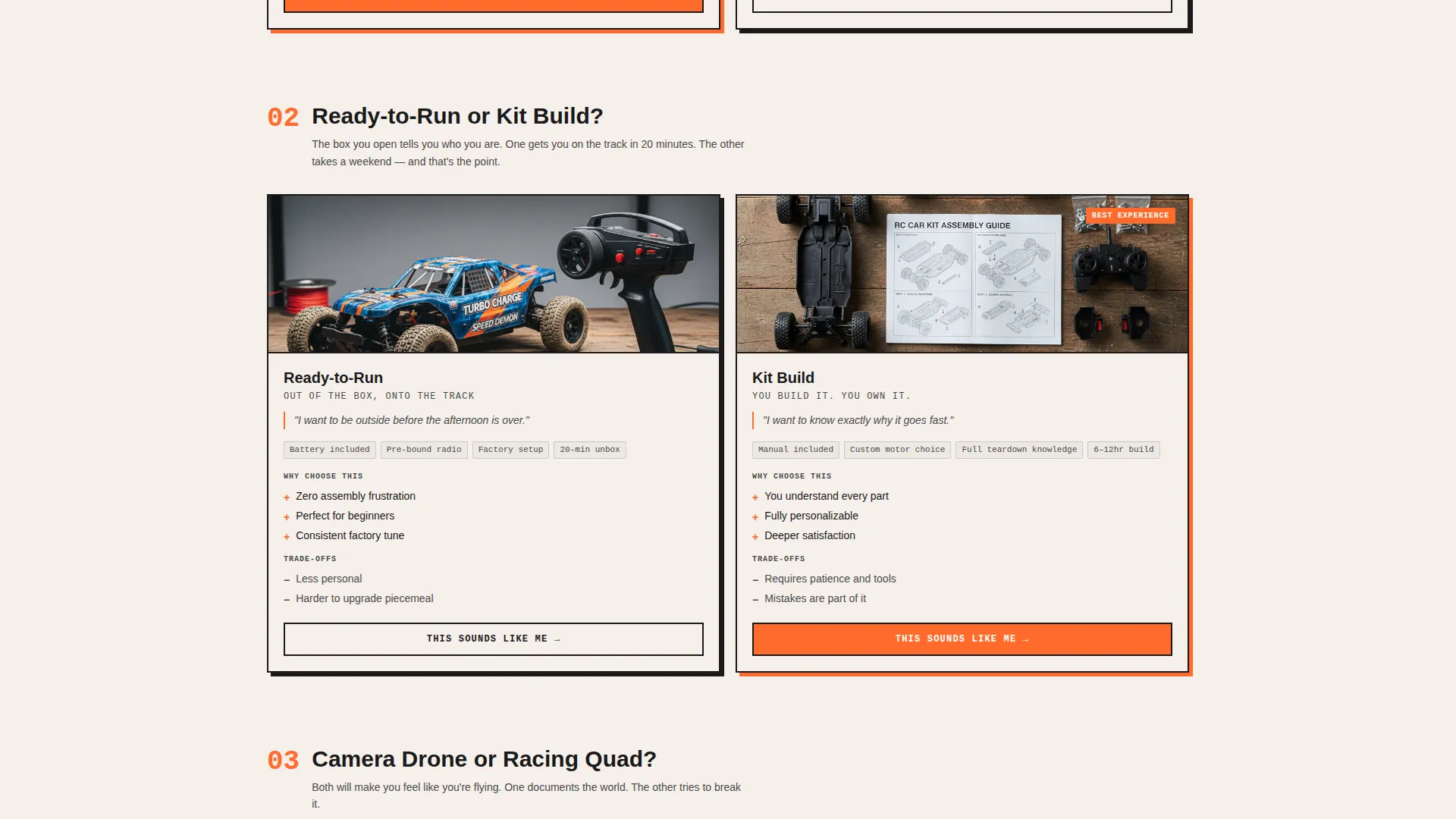 RC Cars & Drones Dropshipping Landing Page Template