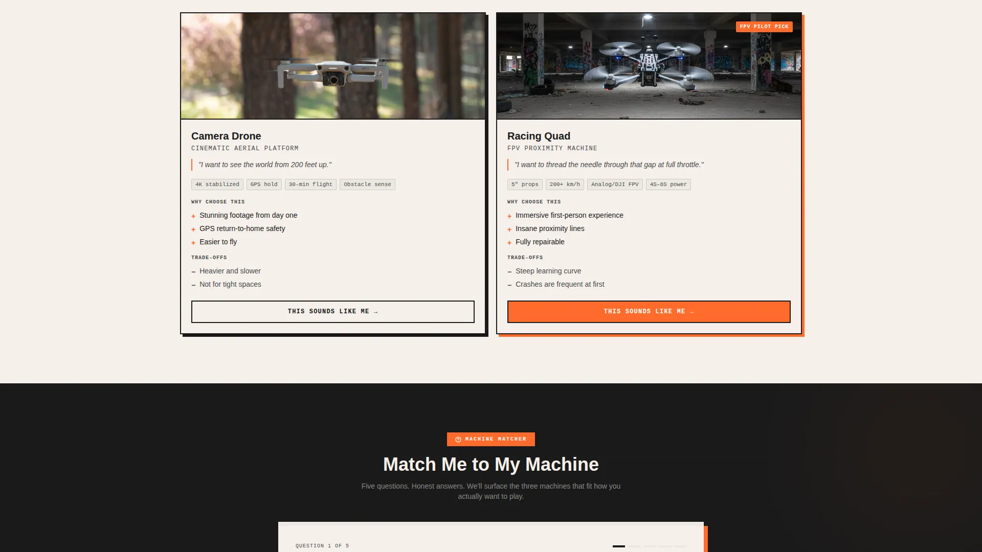 RC Cars & Drones Dropshipping Landing Page Template