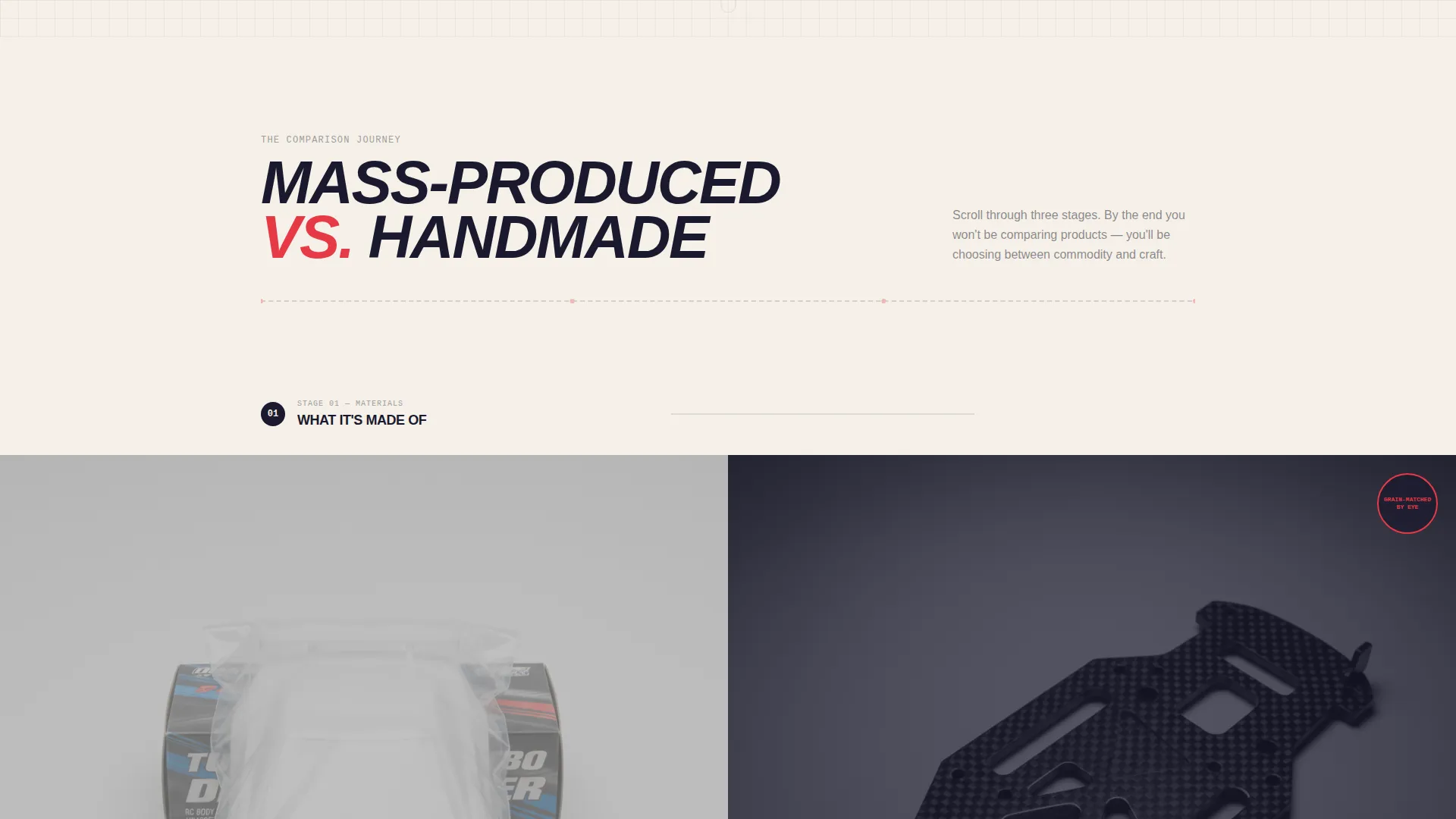 Artisan RC Cars & Drones Hobby Store Landing Page