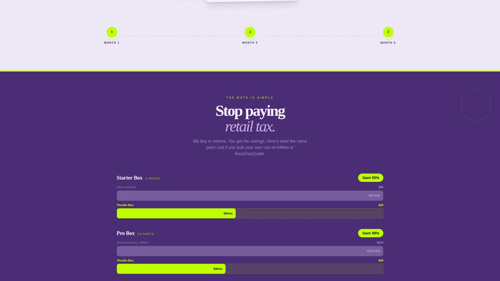RC Hobby Subscription Box Landing Page Template