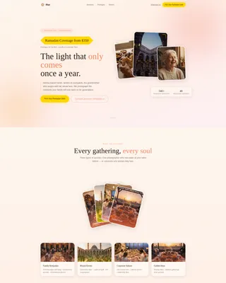 Ramadan Photography Landing Page Template