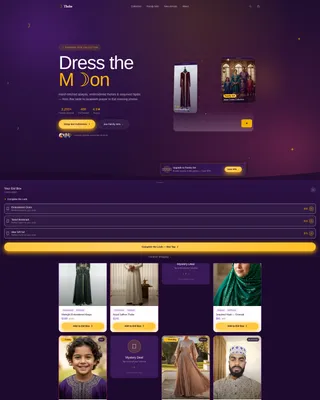 Festive Modest Fashion Landing Page Template