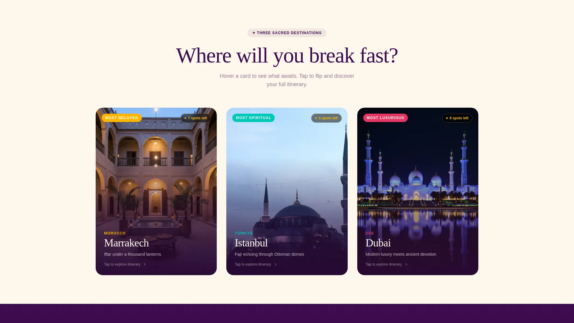 Travel Landing Page Template | Playful Geometric Design