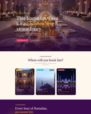Travel Landing Page Template | Playful Geometric Design