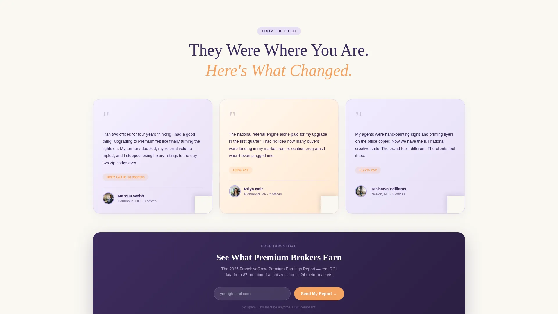 Playful Realty Franchise Landing Page Template