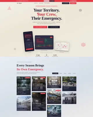 Restoration Franchise Landing Page Template