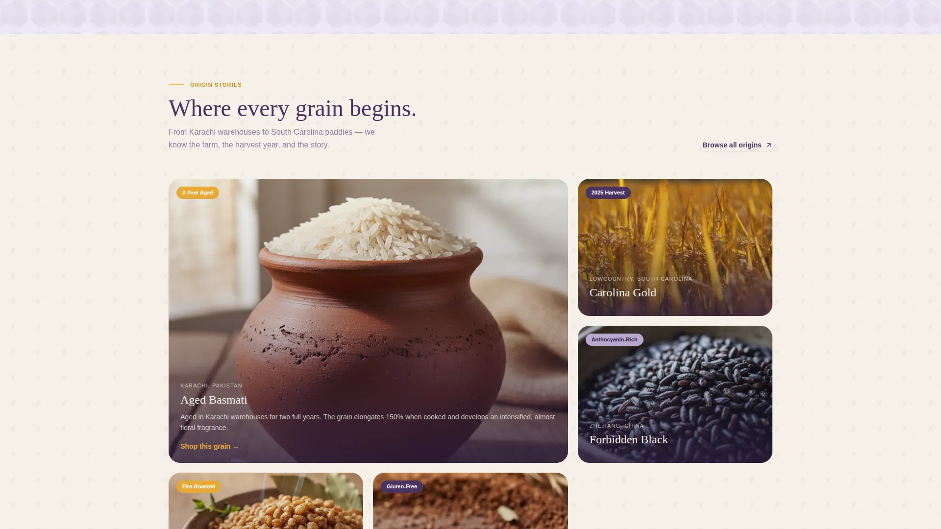 Artisan Specialty Grain Store Landing Page Template