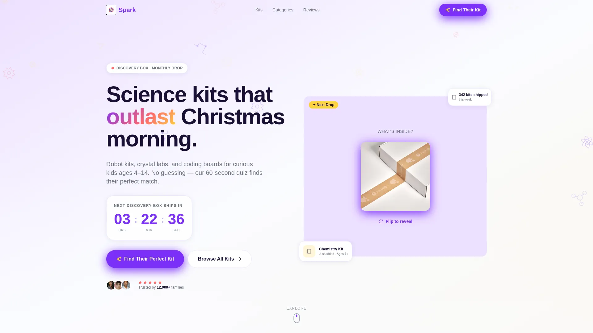 STEM Toy Store Landing Page Template