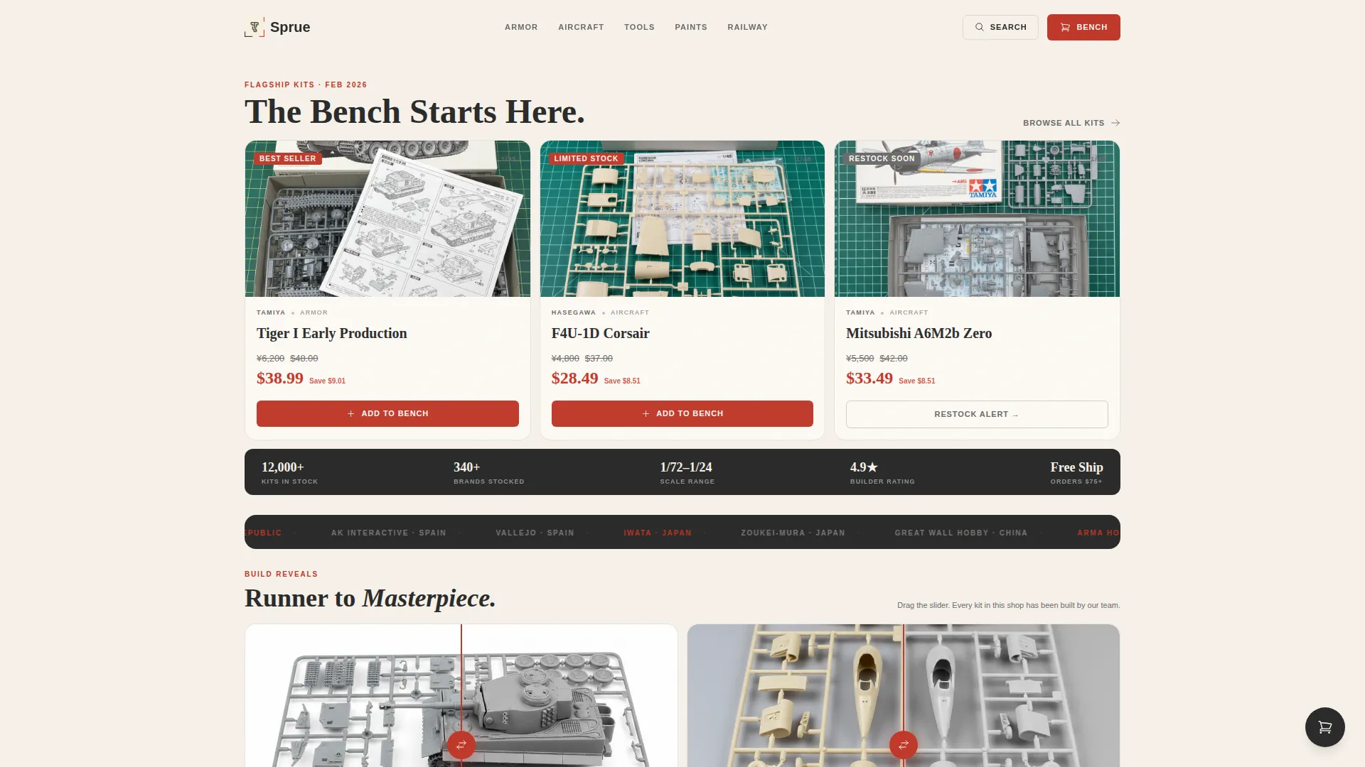 Hobby & Passion Supplies Professional Website Template