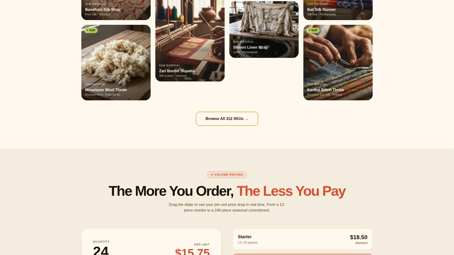 Vibrant Wholesale Scarves & Wraps Landing Page