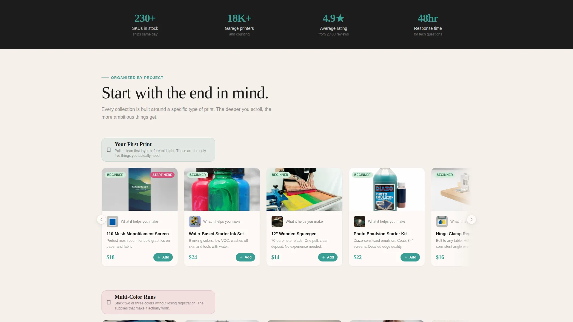 Hobby & Passion Supplies Professional Website Template