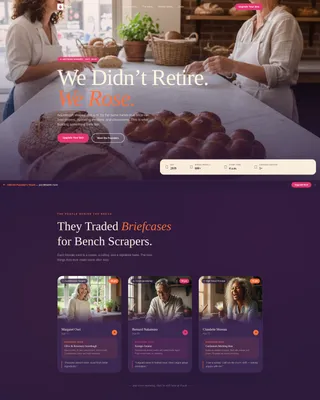 Handcrafted Sourdough Bakery Landing Page Template