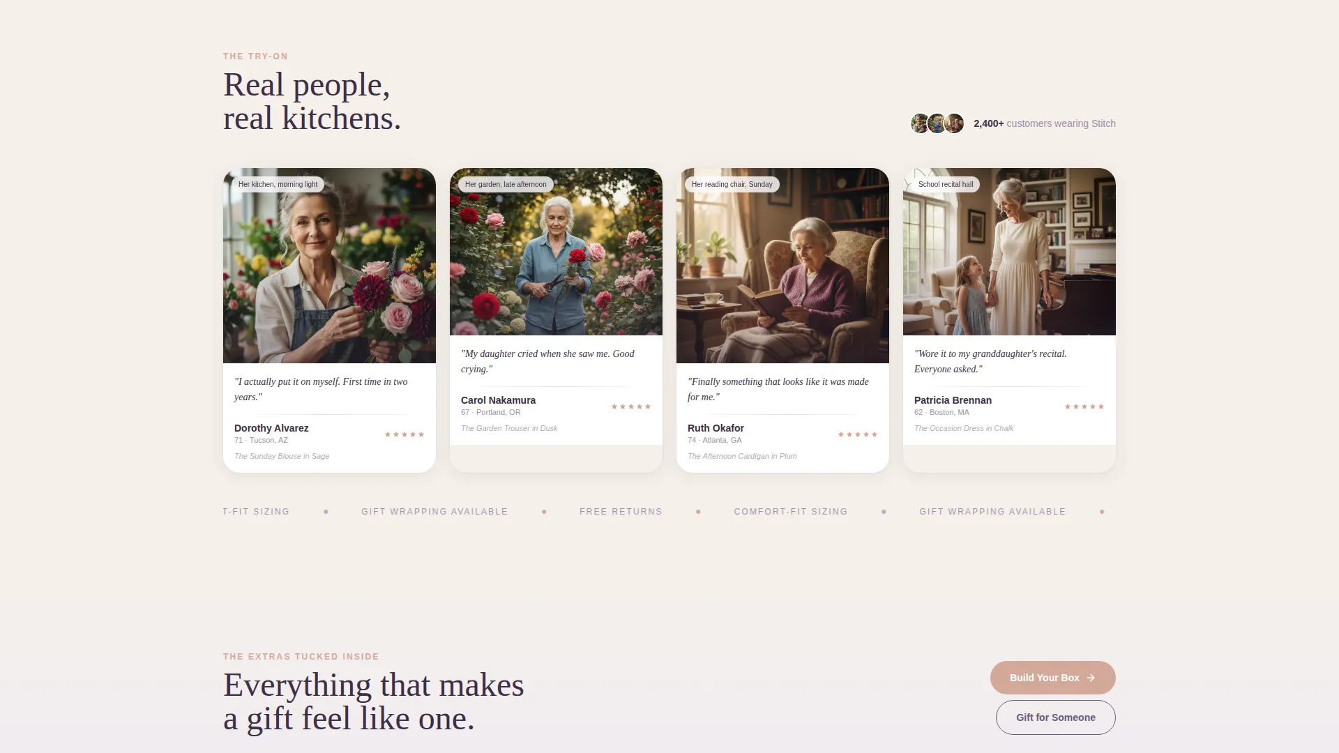 Senior Fashion Landing Page Template | Elegant & Shoppable