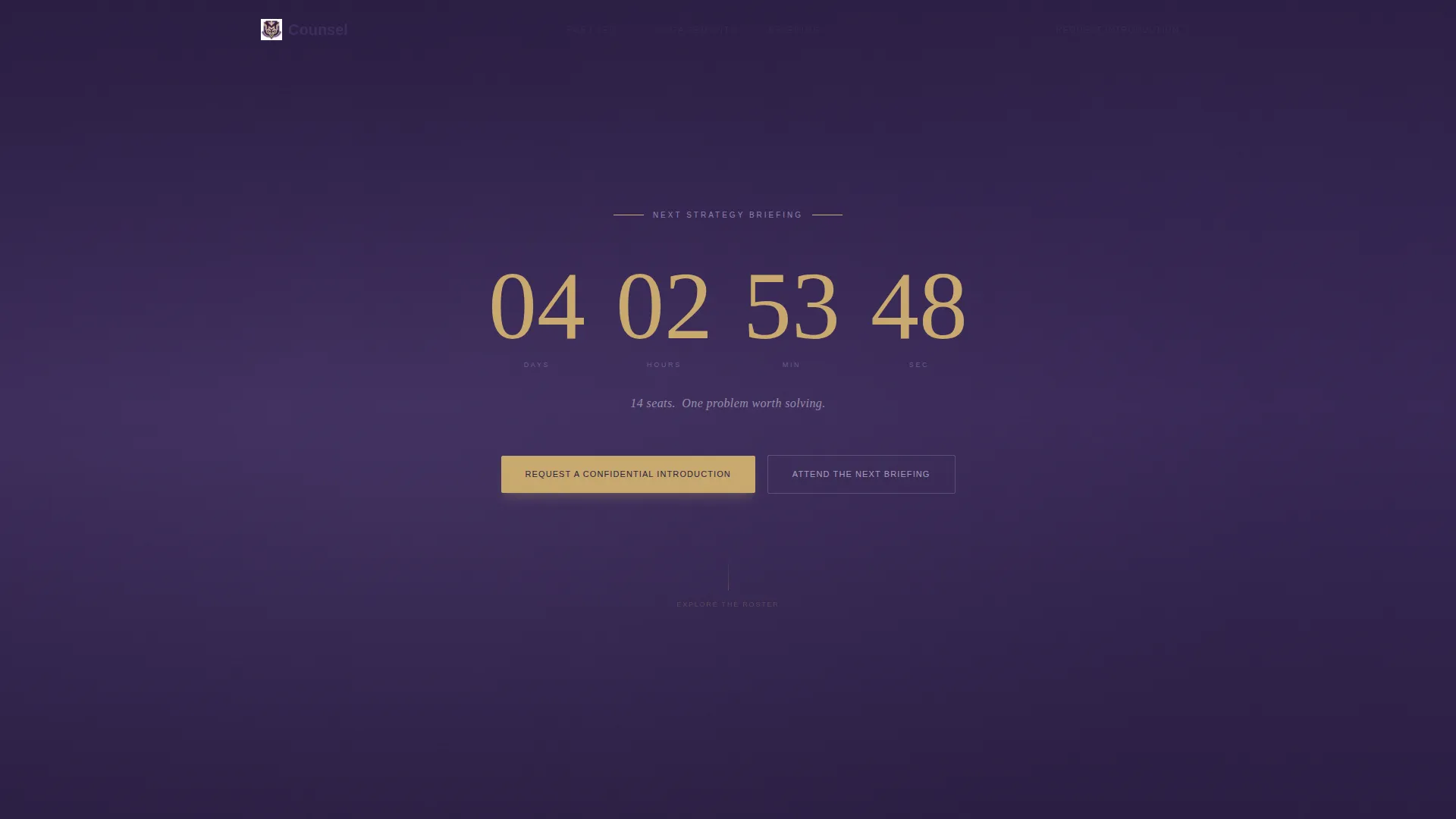 Elite Consulting Firm Landing Page Template