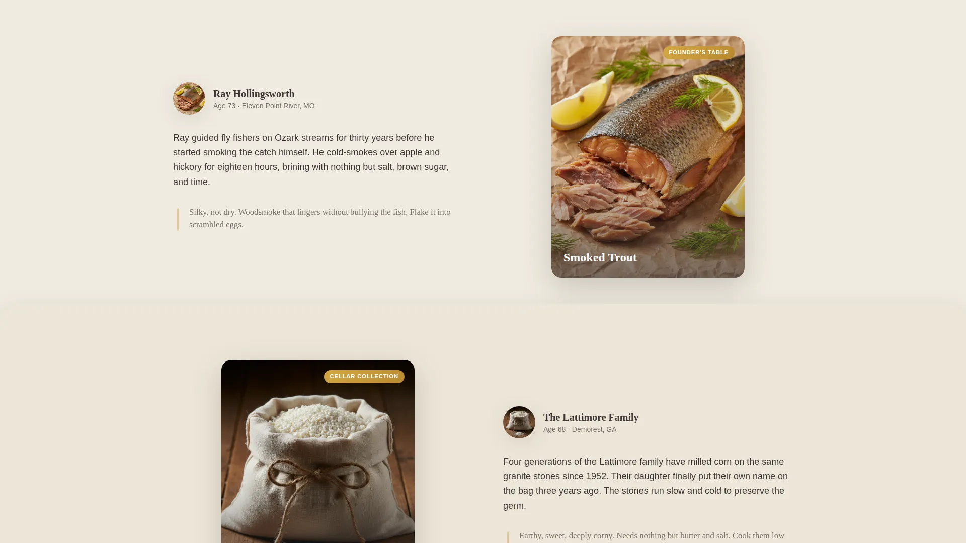 Artisan Farmstead Landing Page Template