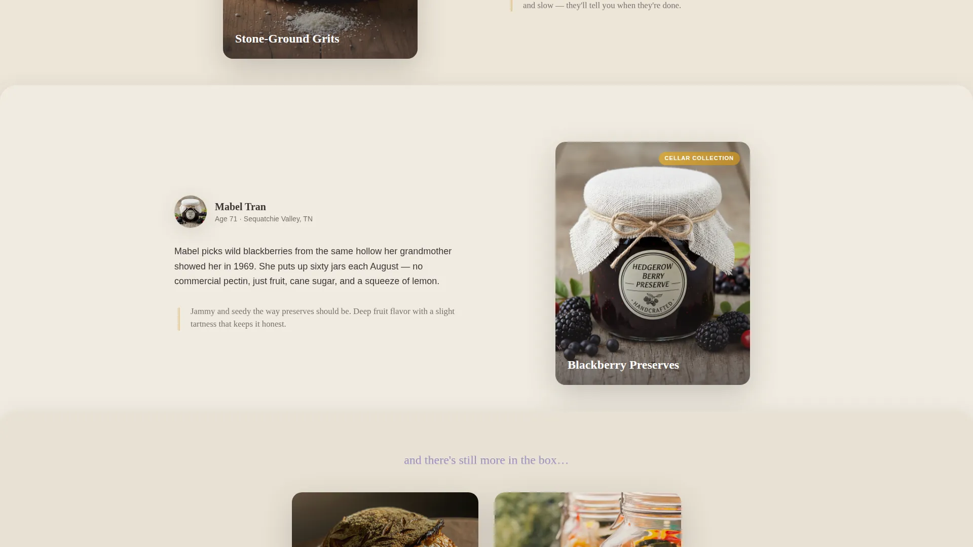 Artisan Farmstead Landing Page Template