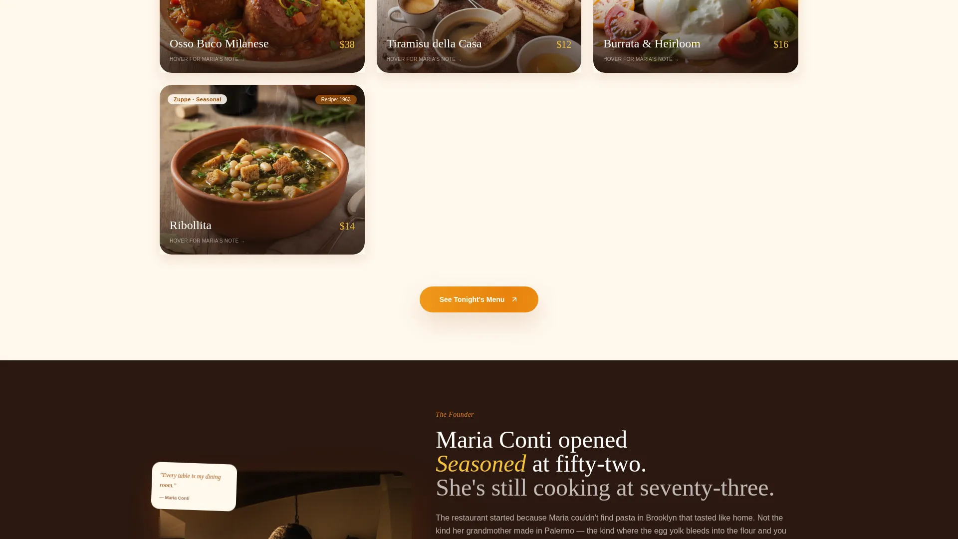 Authentic Restaurant Landing Page Template