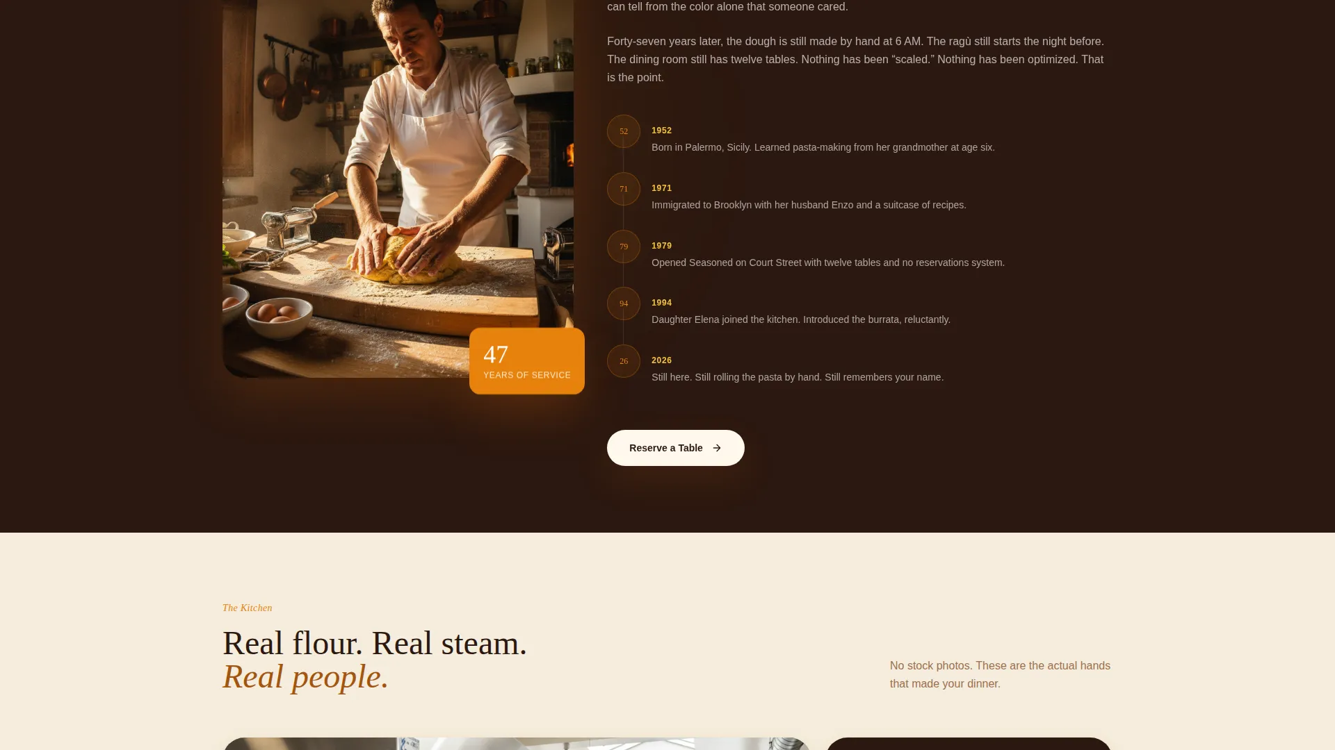 Authentic Restaurant Landing Page Template
