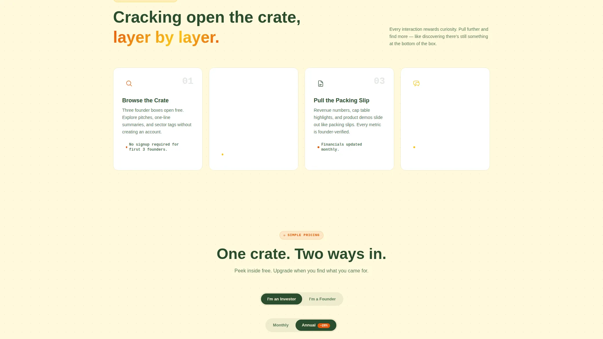 Senior-Founded Startup Directory Landing Page Template