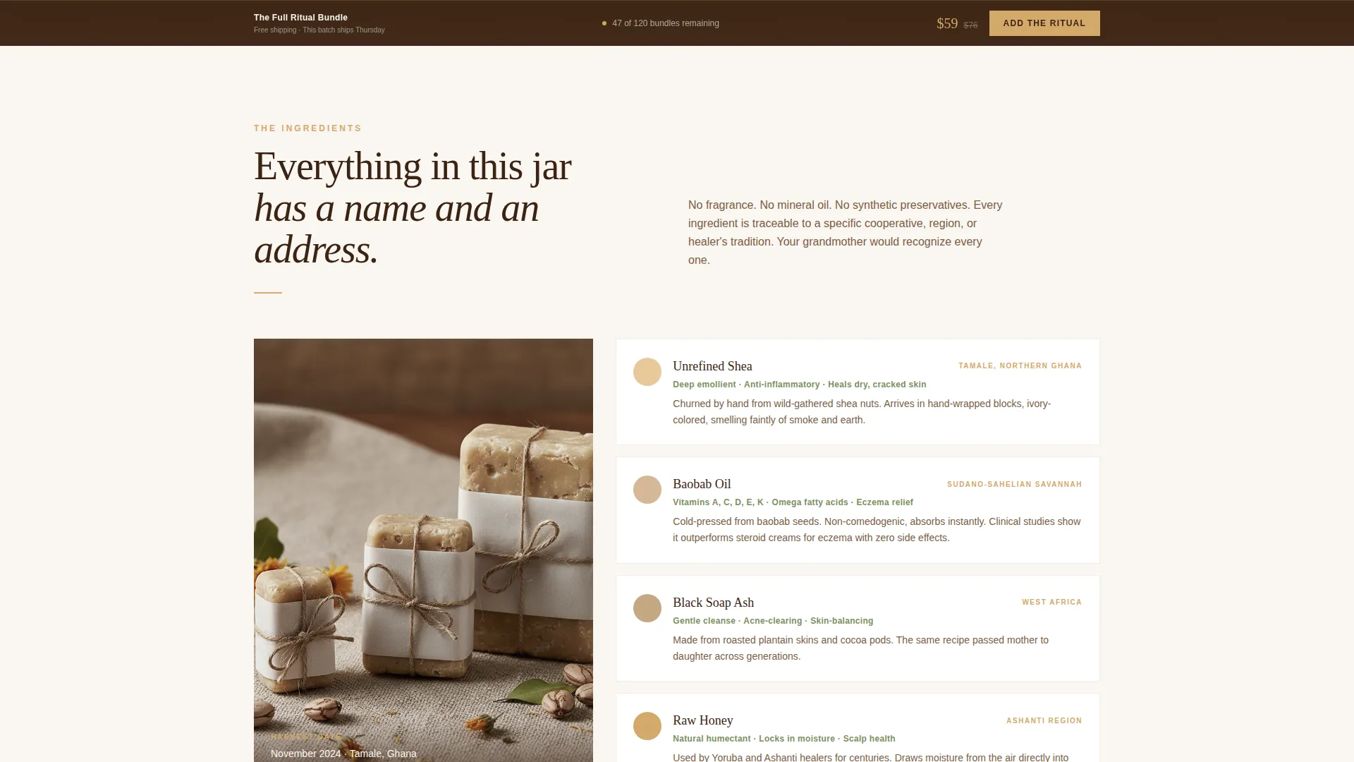 Artisan Apothecary Landing Page Template