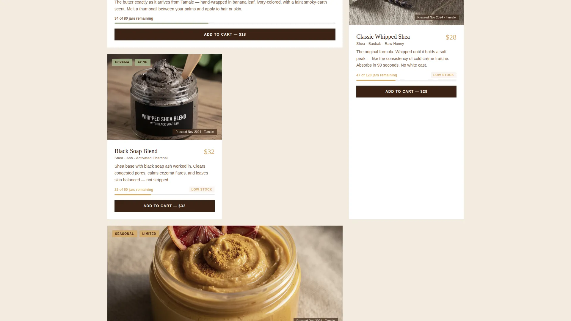 Artisan Apothecary Landing Page Template