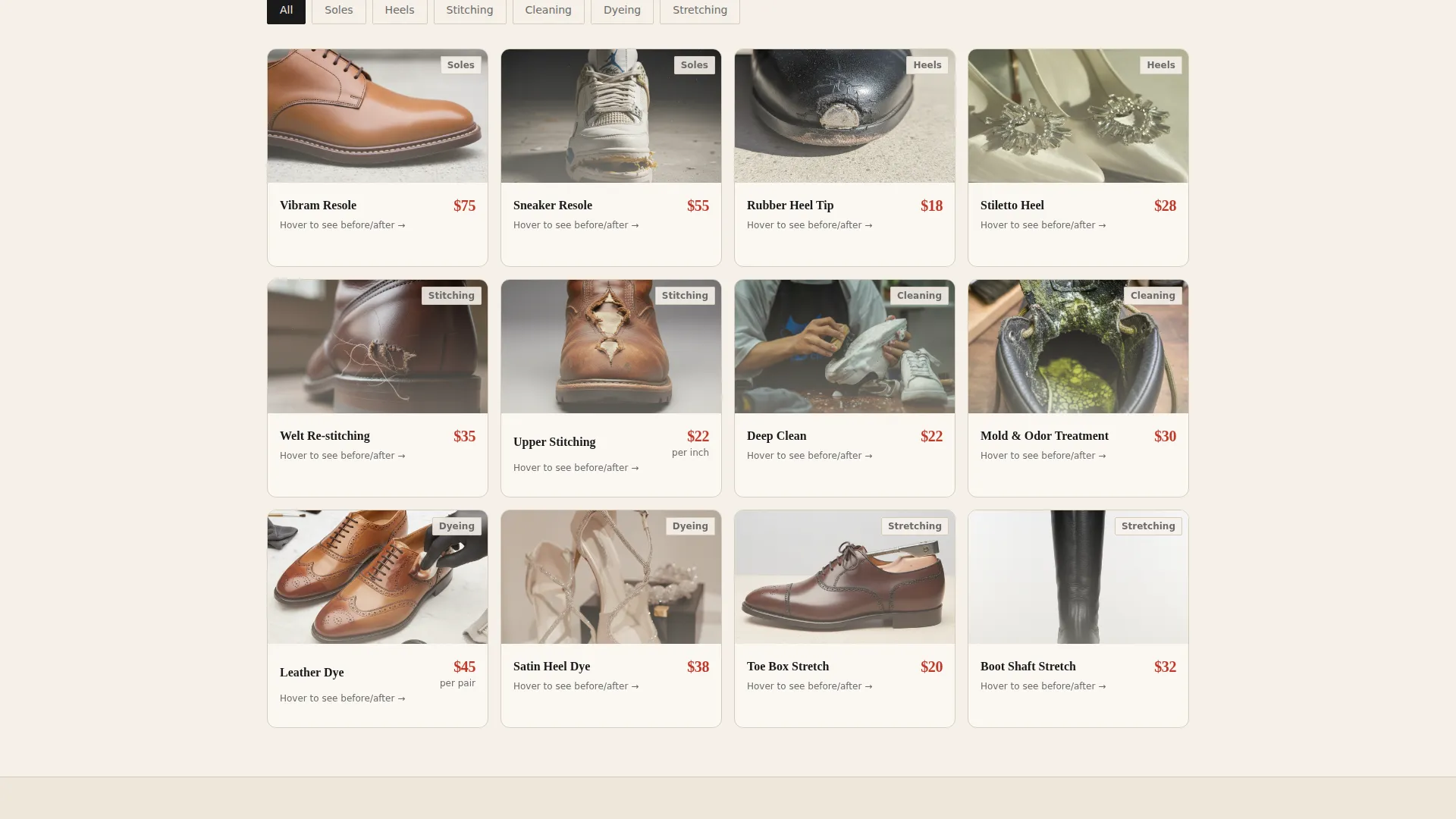 Local Brick & Mortar Business Appointment Booking Website Template