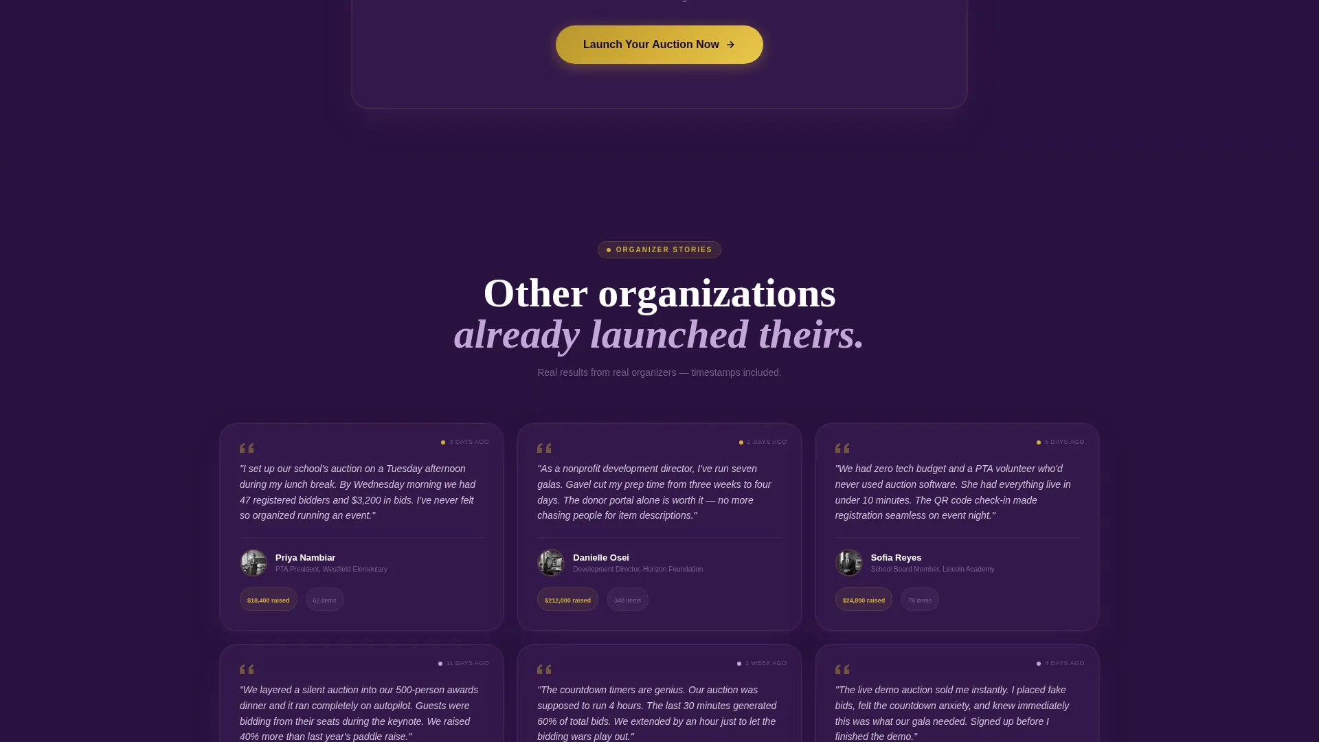 Premium Auction Platforms & Types Pre-Launch & Coming Soon Website Template