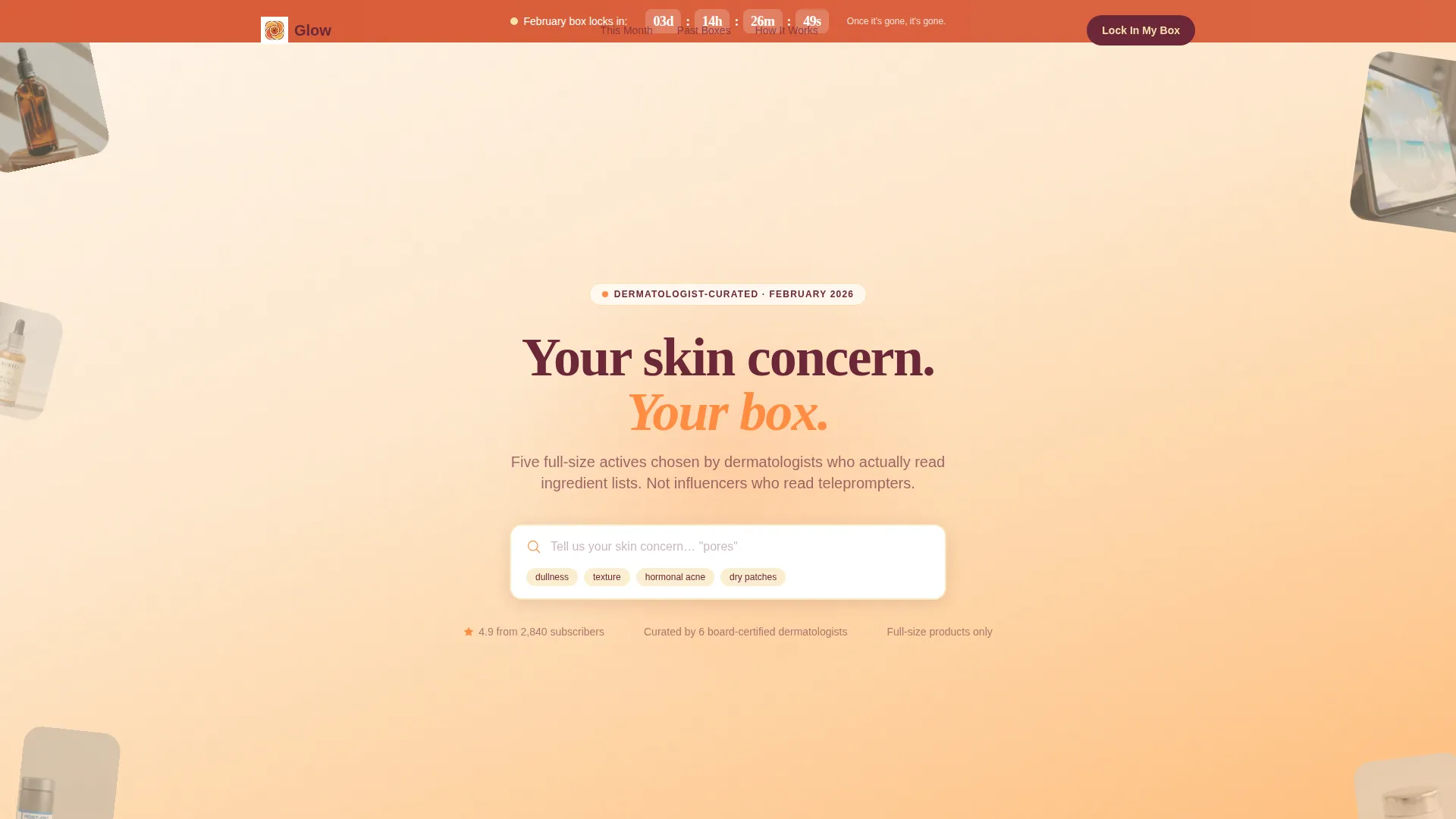 Subscription Box Services Pre-Launch & Coming Soon Website Template
