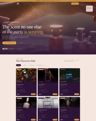 Small-Batch Perfume Landing Page Template