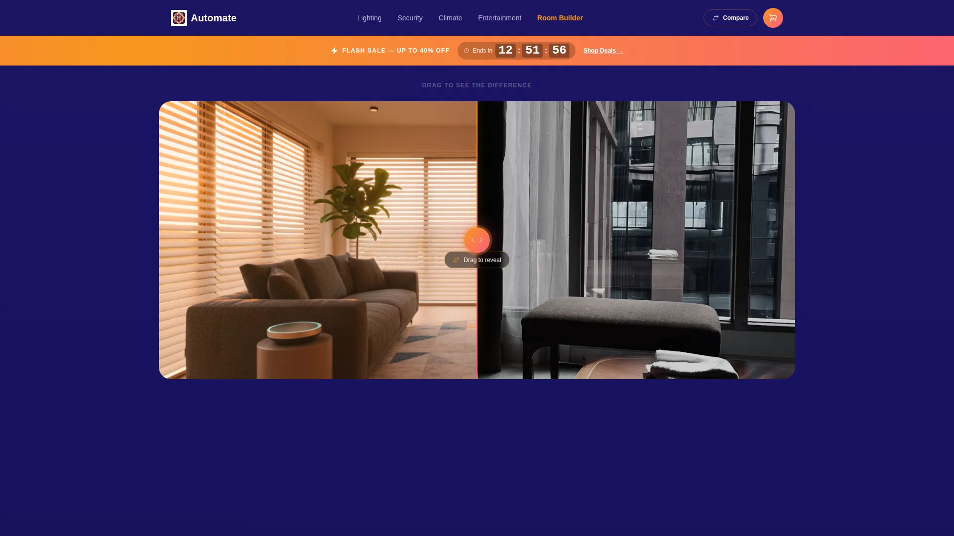 Smart Home Store Landing Page Template