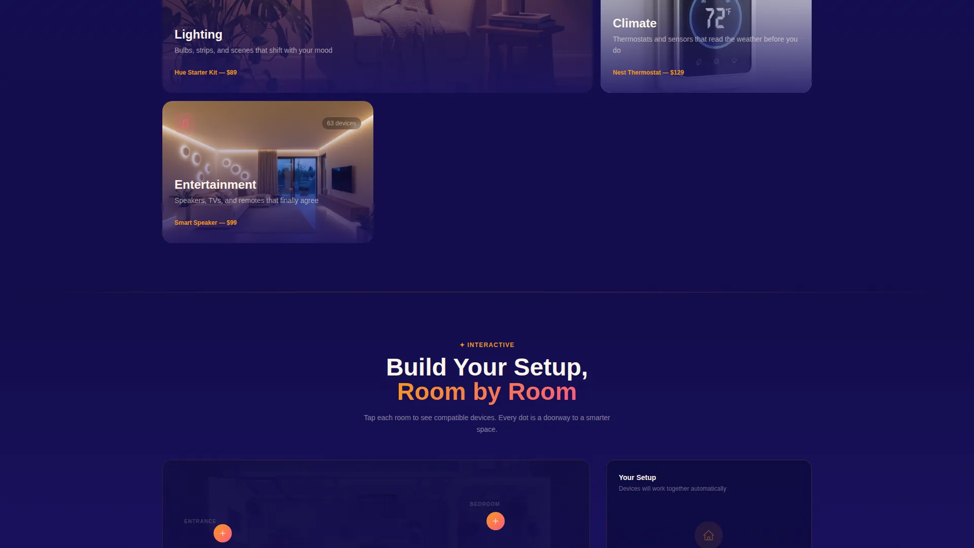 Smart Home Store Landing Page Template