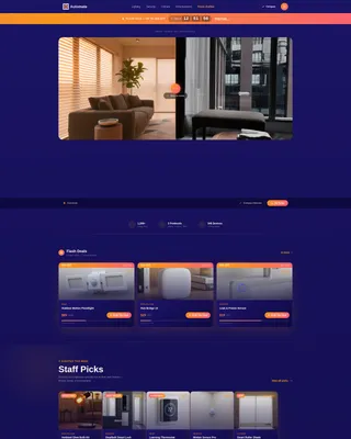 Smart Home Store Landing Page Template