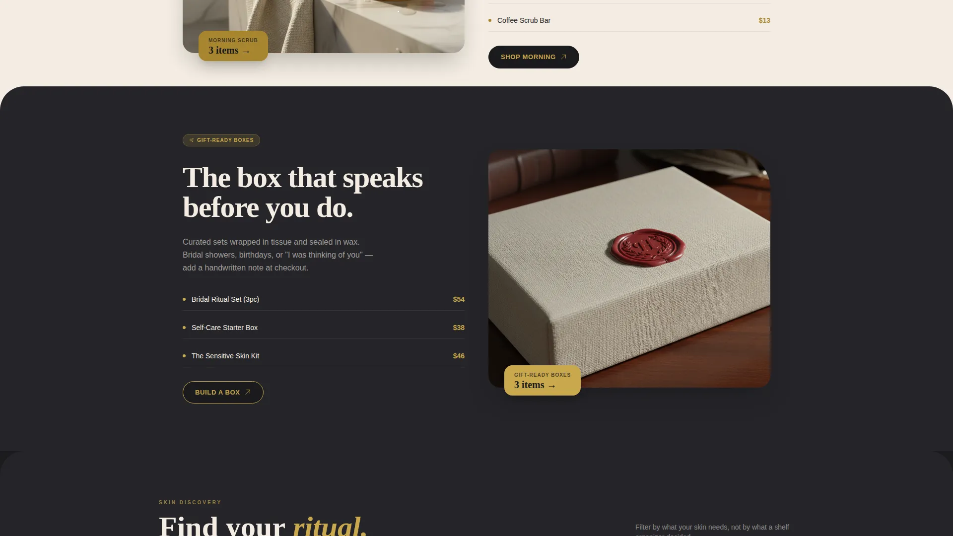 Soap & Bath Products Flash Deal Landing Page