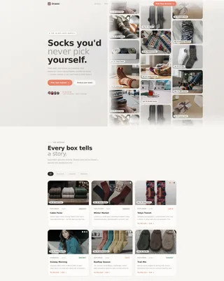 Complete Subscription Box Services Pricing & Packages Website Template