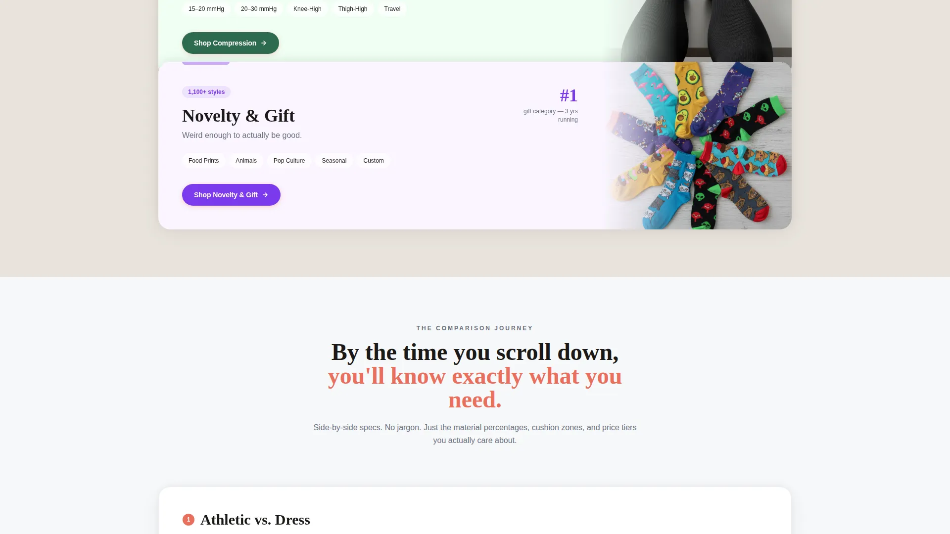 Socks & Hosiery Dropshipping Landing Page Template