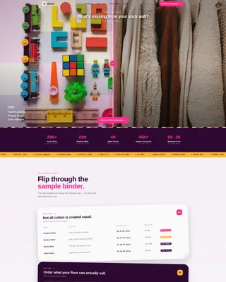 Bold Hosiery Wholesale Landing Page Template