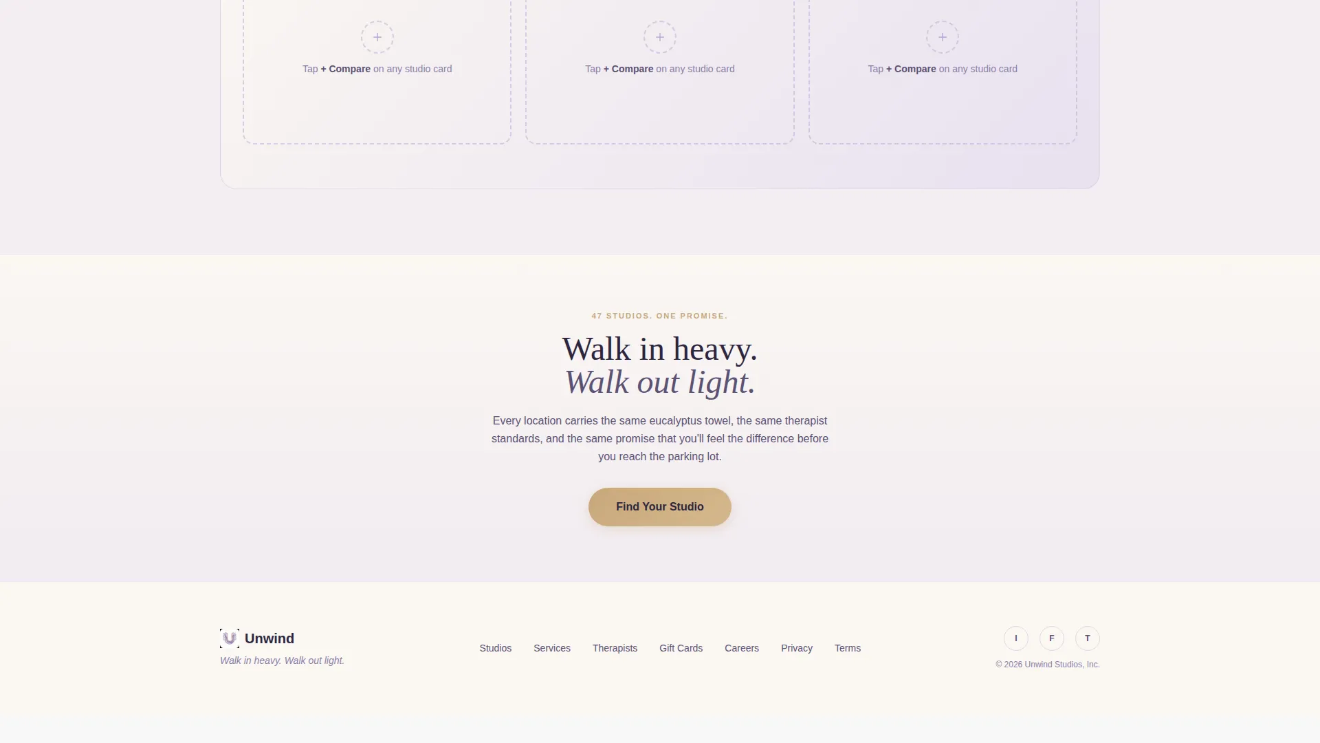 Spa Franchise Landing Page Template | Gallery + Booking