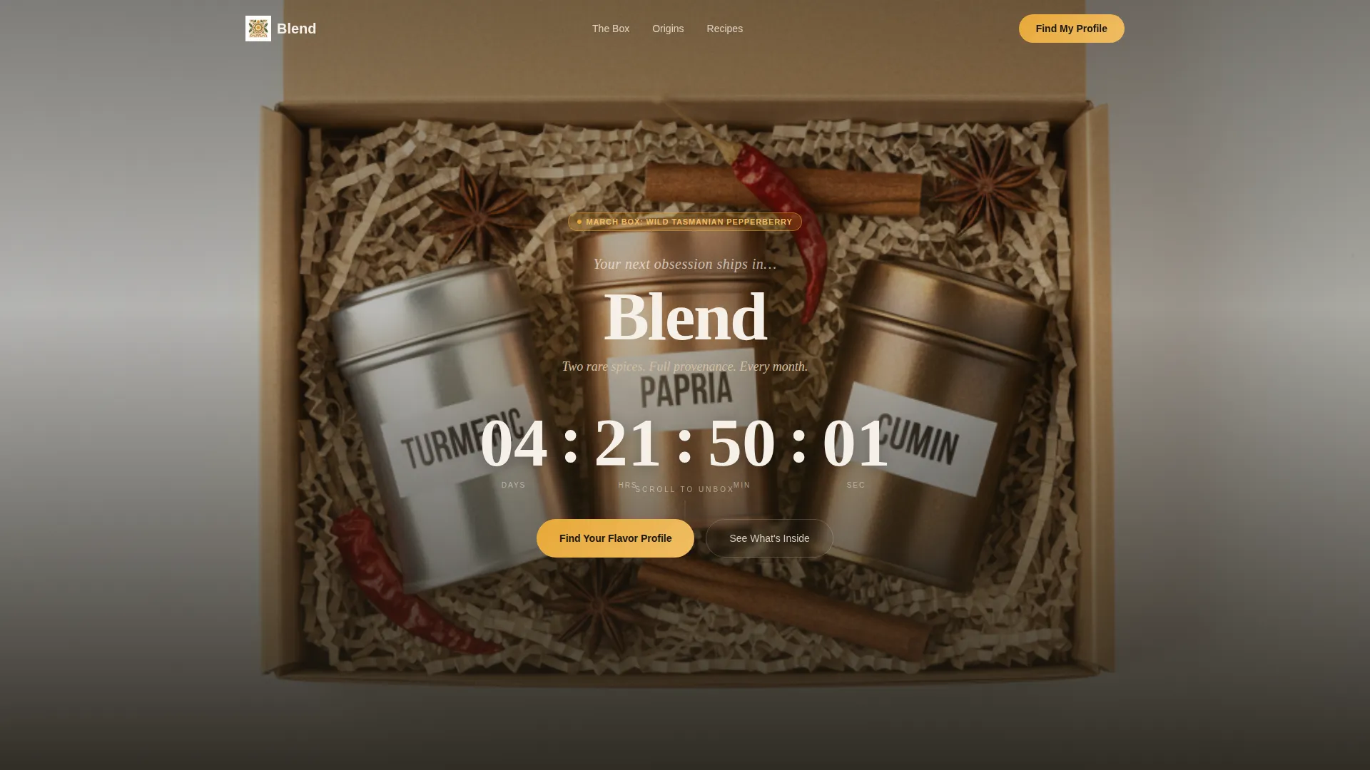 Subscription Box Services Pre-Launch & Coming Soon Website Template