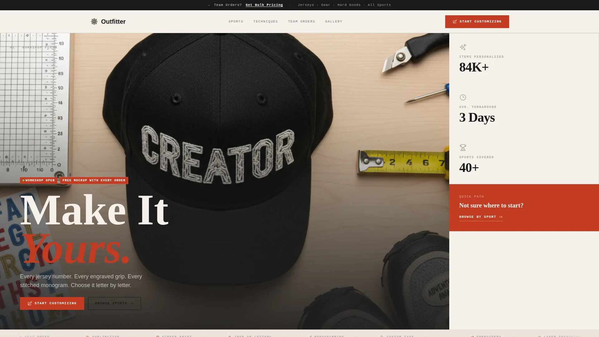 Bold Personalization Landing Page Template