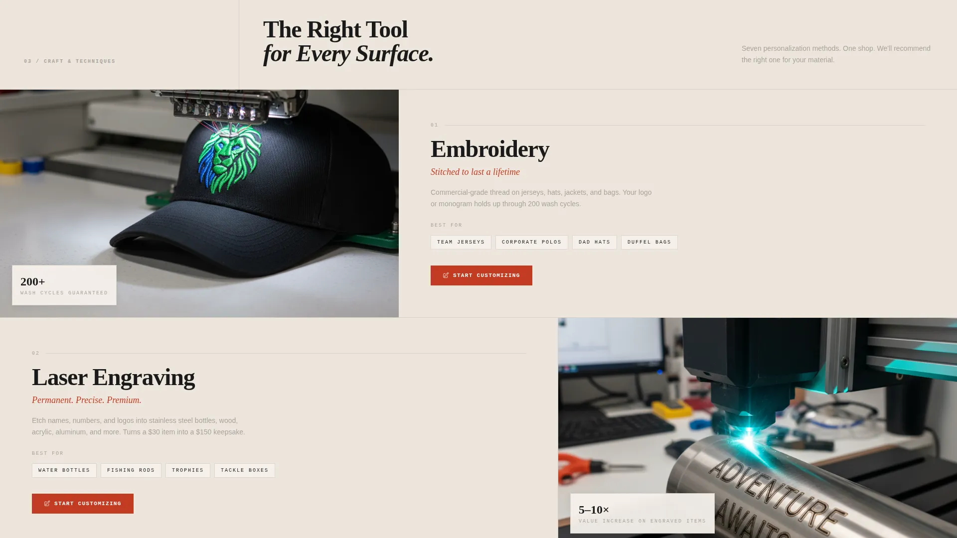 Bold Personalization Landing Page Template