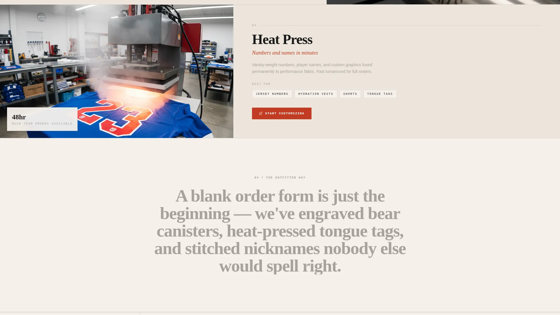 Bold Personalization Landing Page Template