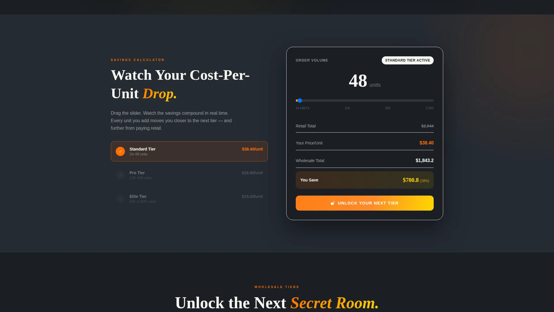 Sports Wholesale Landing Page Template