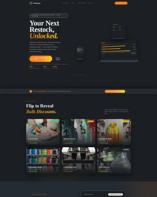 Sports Wholesale Landing Page Template