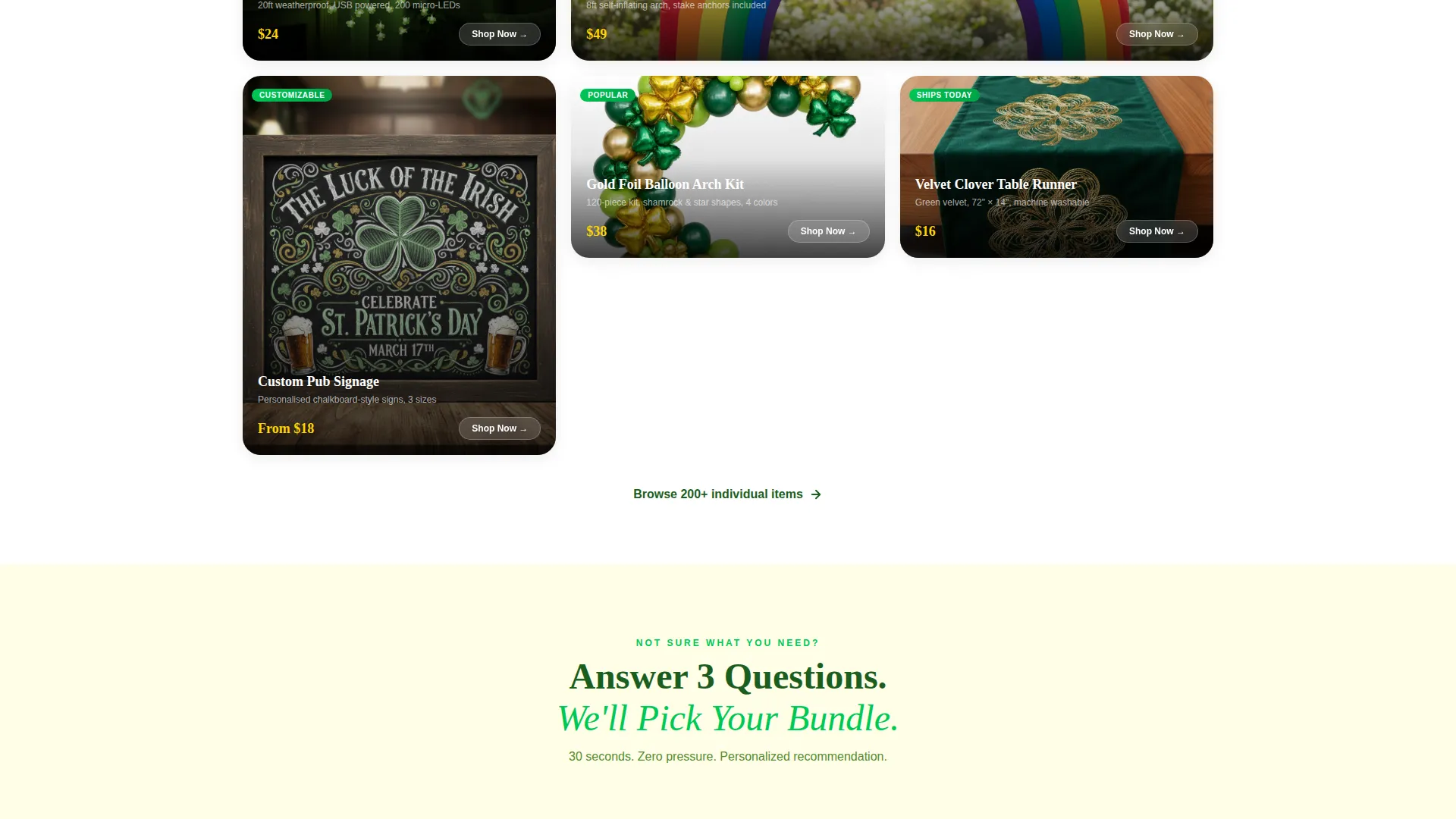 St. Patrick's Day Business Pre-Launch & Coming Soon Website Template