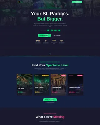 Specialist St. Patrick's Day Business Pre-Launch & Coming Soon Website Template