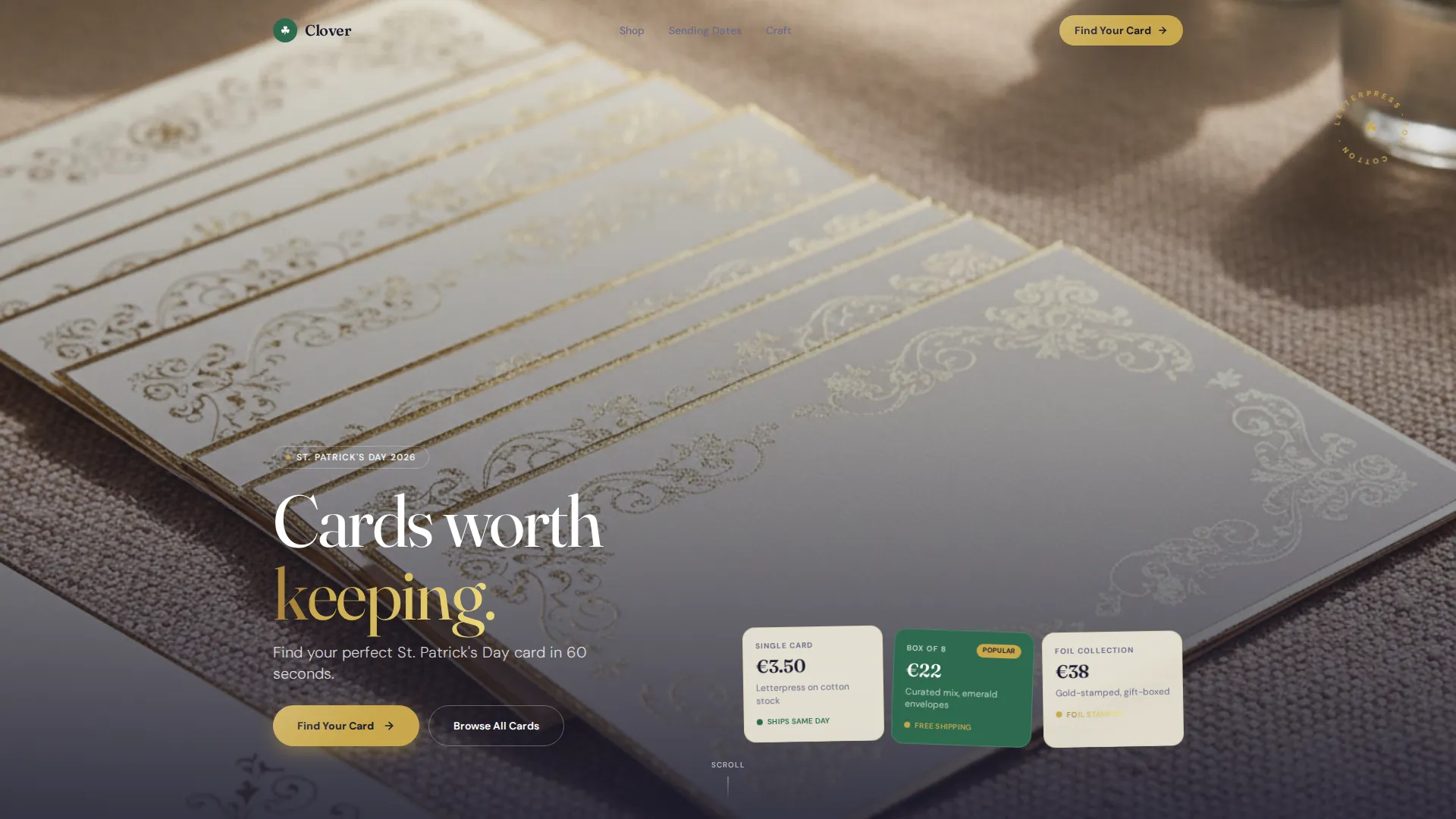 St. Patrick's Day Business Professional Website Template