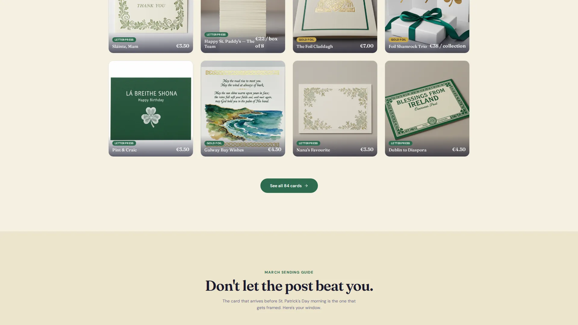 St. Patrick's Day Business Professional Website Template