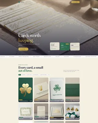St. Patrick's Day Business Professional Website Template